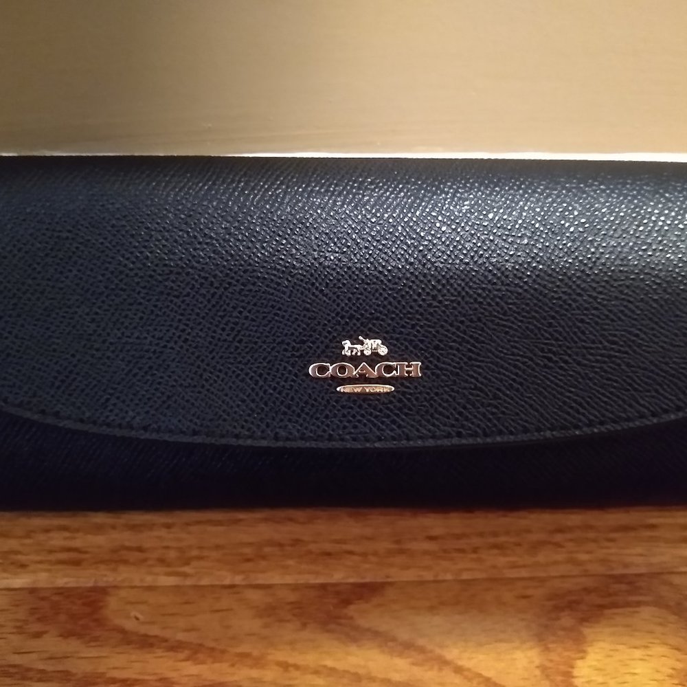 COACH Large Pebbled Leather Wallet